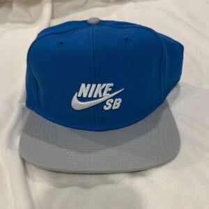 Nike SB Blue and Gray Snapback